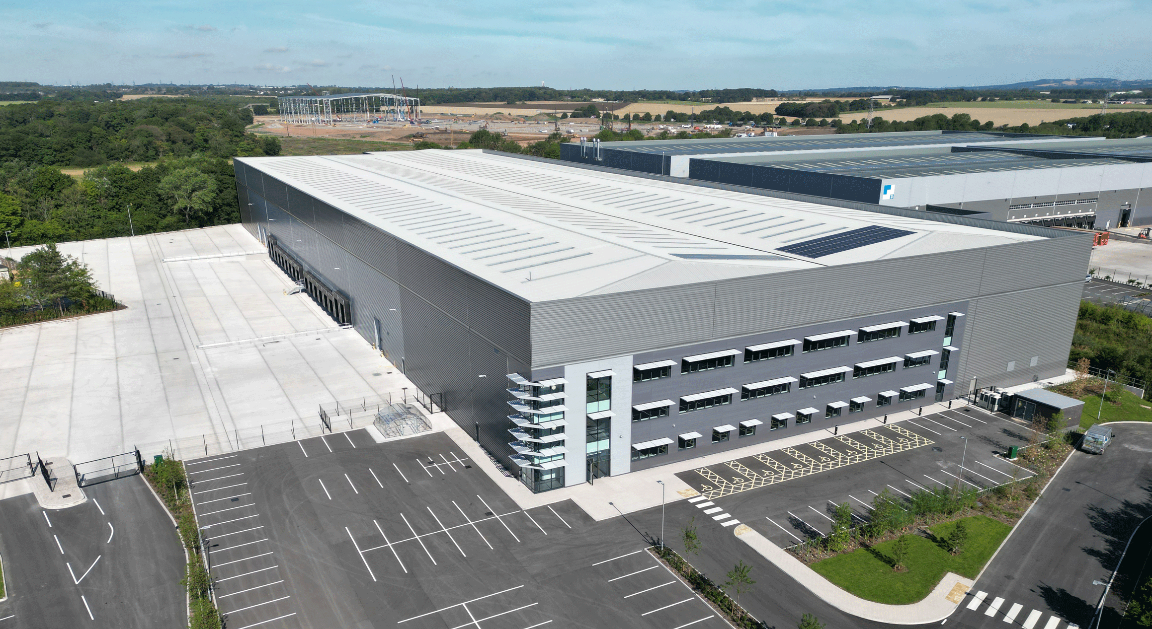 Sykes Seafood Warrington drone image external building