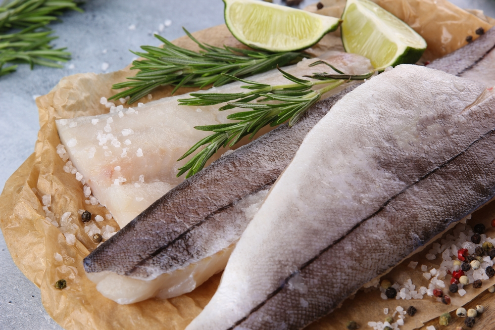 Haddock fillets skin on